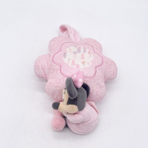 Disney Store Musical Minnie Mouse Pull Crib Plush Twinkle Twinkle Little Star - Picture 1 of 14